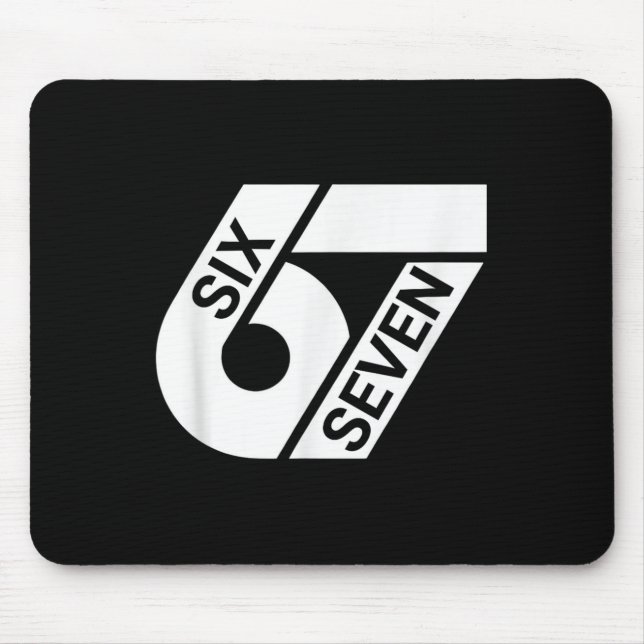 Six Seven Meme Funny Mousepad (Vorne)
