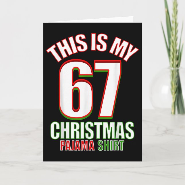 Six Seven Meme  Karte (Vorderseite)