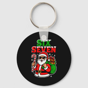 Six Seven Santa Lustiger Weihnachten 6 7 Cooler Fe Schlüsselanhänger