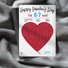 Six Seven Valentine Word Search Heart Exchange Einladung