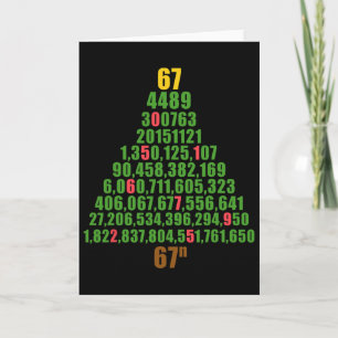 Six Seven Weihnachten 67 Bis Zur N-ten Potenz Lust Karte