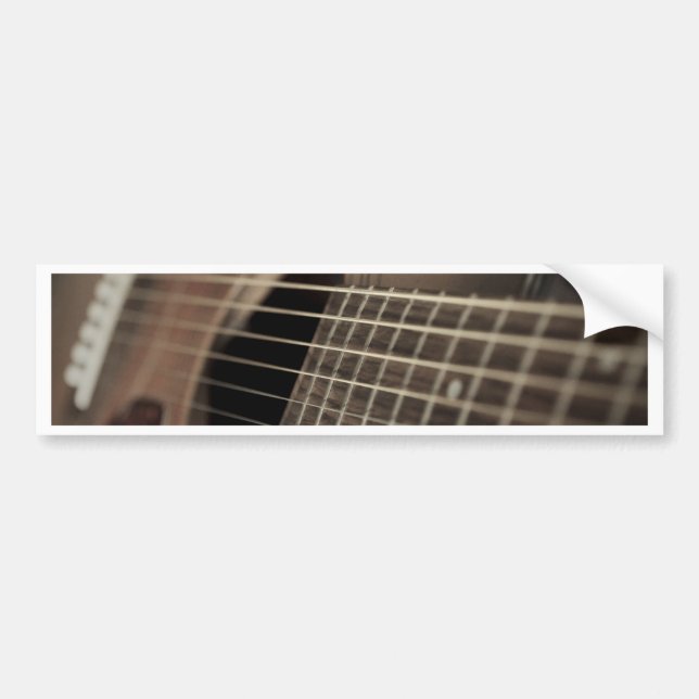 Six String Acoustic Guitar Autoaufkleber (Vorne)