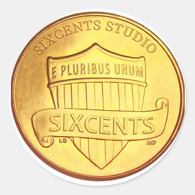 SixCents Studio - Aufkleber (Vorderseite)