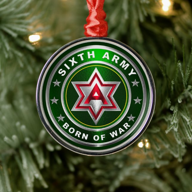 SIXIÈME ARMÉE Ornement métallique (Arbre)
