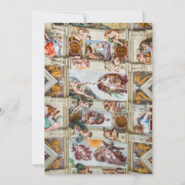 Sixine Chapel Michelangelo - Vatikan, Rom, Italien Einladung