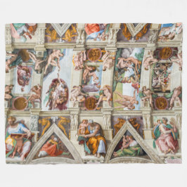 Sixine Chapel Michelangelo - Vatikan, Rom, Italien Fleecedecke