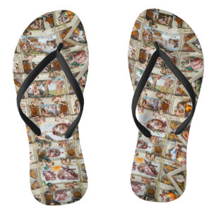 Sixine Chapel Michelangelo - Vatikan, Rom, Italien Flip Flops