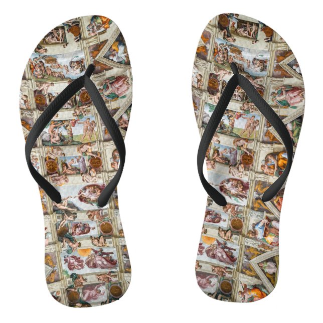 Sixine Chapel Michelangelo - Vatikan, Rom, Italien Flip Flops (Fußbett)