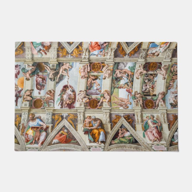 Sixine Chapel Michelangelo - Vatikan, Rom, Italien Fußmatte (Vorderseite)