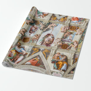 Sixine Chapel Michelangelo - Vatikan, Rom, Italien Geschenkpapier