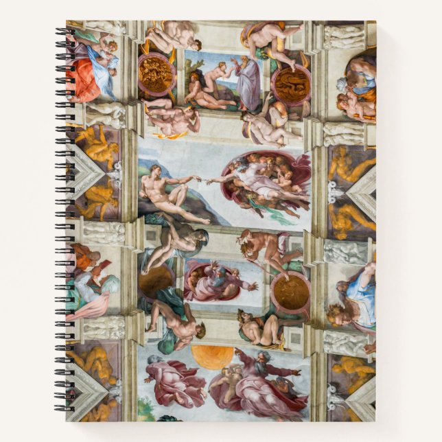 Sixine Chapel Michelangelo - Vatikan, Rom, Italien Notizbuch (Vorderseite)