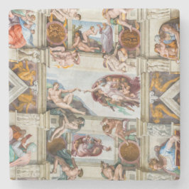 Sixine Chapel Michelangelo - Vatikan, Rom, Italien Steinuntersetzer