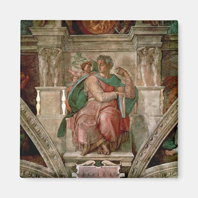Sixine Kapelldecke: Der Prophet Isaiah Magnet (Vorne)
