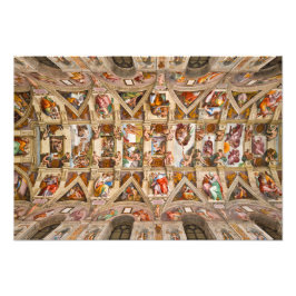 Sixine Kapelldecke von Michelangelo Fotodruck