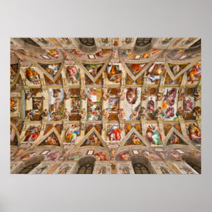 Sixine Kapelldecke von Michelangelo Poster