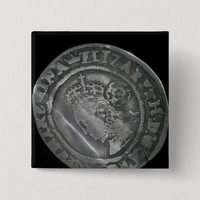 Sixpencestück Button (Vorderseite)