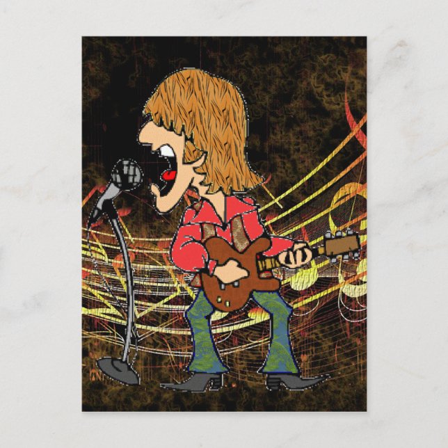 Sixties Rocker Postkarte (Vorderseite)