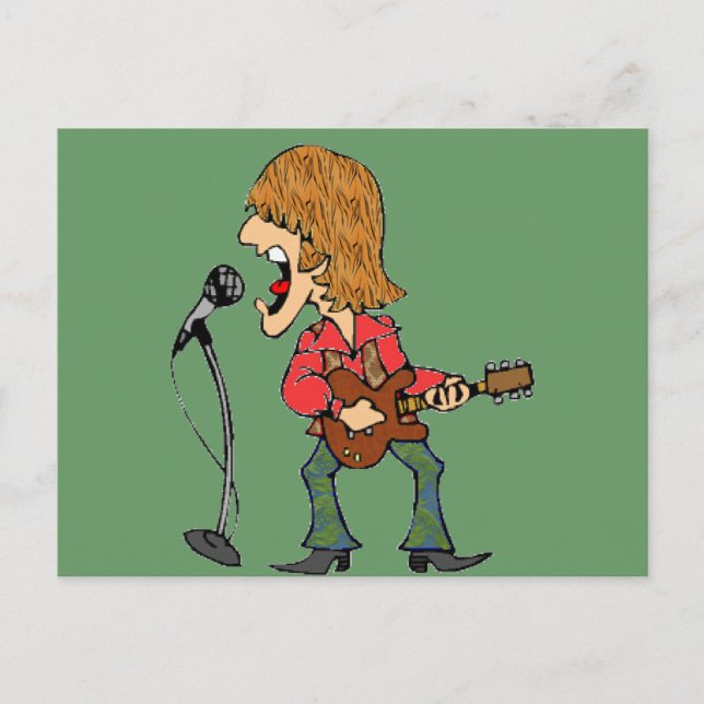 Sixties Rocker Postkarte (Vorderseite)