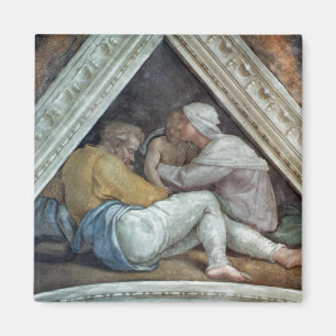 Sixtinische Kapelldecke: Die Vorfahren Christi Magnet