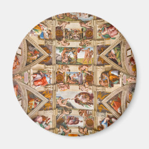 Sixtinische Kapelldecke von Michelangelo Buonarrot Magnet