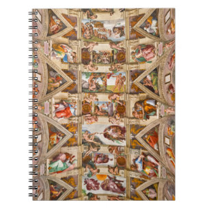 Sixtinische Kapelldecke von Michelangelo Buonarrot Notizblock