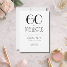 Sixty and Fabulous 50th Birthday Party