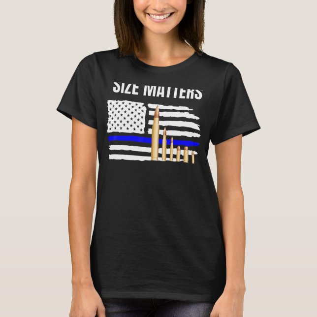 Size Matters Bullets T-Shirt (Vorderseite)