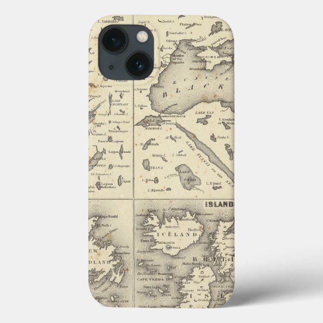 Size of Lakes and Islands Case-Mate iPhone Hülle (Rückseite)