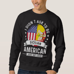 Sizilianisch-amerikanische Patriot gewachsener Hum Sweatshirt