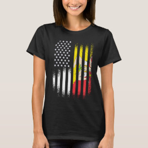 Sizilianisch-amerikanischer Patriot gewachsene Lan T-Shirt