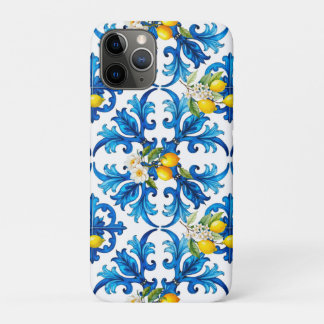 sizilianisch, Sommer, Zitrone, Mosaik, blau, Case-Mate iPhone Hülle