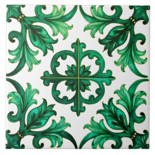 sizilianisch, Sommer, Zitrone, Mosaik, grün, Fliese