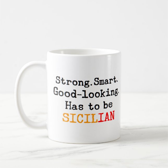 sizilianisch stark kaffeetasse (Links)