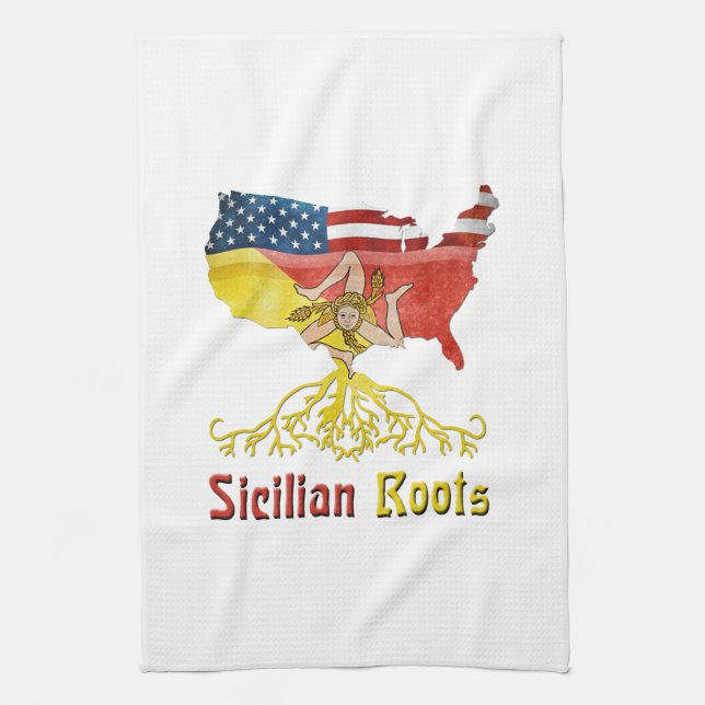 sizilianische amerikanische Küchentücher (Vertikal)