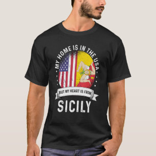 Sizilianische amerikanische Patriot Grown Proud Zu T-Shirt