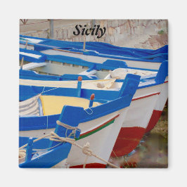 sizilianische Boote Magnet