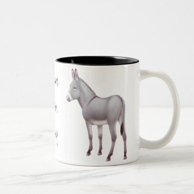 Sizilianische Esel-MiniaturTasse Zweifarbige Tasse (Rechts)