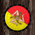 Sizilianische Flagge Dartboard & Sizilien / Spielb Dartscheibe<br><div class="desc">Dartboard: sizilianische Fahnen,  Familienspass-Spiele - Liebe mein Land,  Sommerspiele,  Ferien,  Vatertag,  Geburtstagsparty,  Uni Schüler / Sportfans</div>