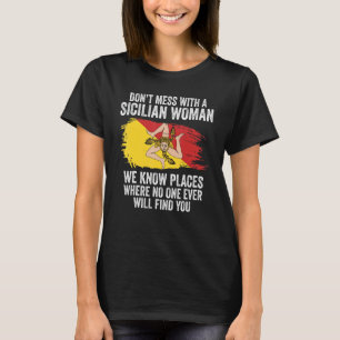 Sizilianische Flagge Sicily T-Shirt