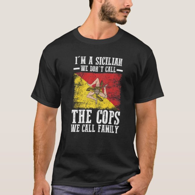 Sizilianische Flagge T-Shirt (Vorderseite)