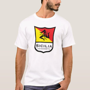 Sizilianische Flagge Trinacria Persönliche T - Sh T-Shirt