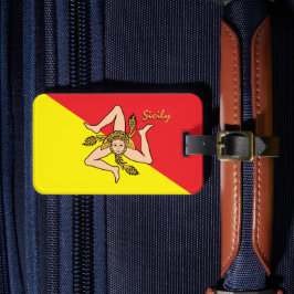 Sizilianische Gepäckmarken, patriotische siziliani Gepäckanhänger