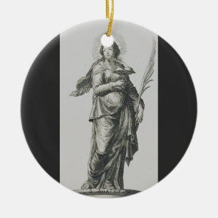 Sizilianische Heilige Agatha Vulkanische Grazie Ku Keramik Ornament