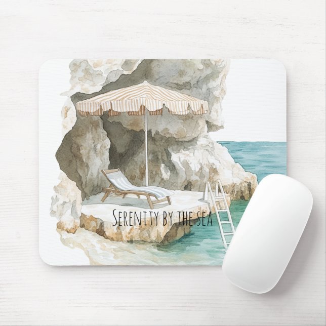Sizilianische Italienische Meeresküste Mousepad (Mit Mouse)