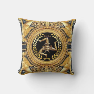 sizilianische Medusa mit Sphinges Pillow Kissen