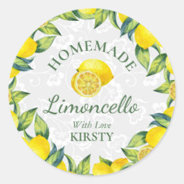 Sizilianischer Limoncello Centro Runder Aufkleber