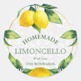 Sizilianischer Limoncello Centro Runder Aufkleber