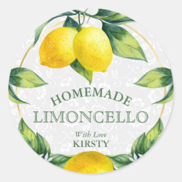 Sizilianischer Limoncello Centro Runder Aufkleber