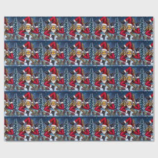 Sizilianischer Santa Trinacria Weihnachten Geschenkpapier