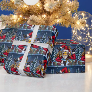 Sizilianischer Santa Trinacria Weihnachten Geschenkpapier